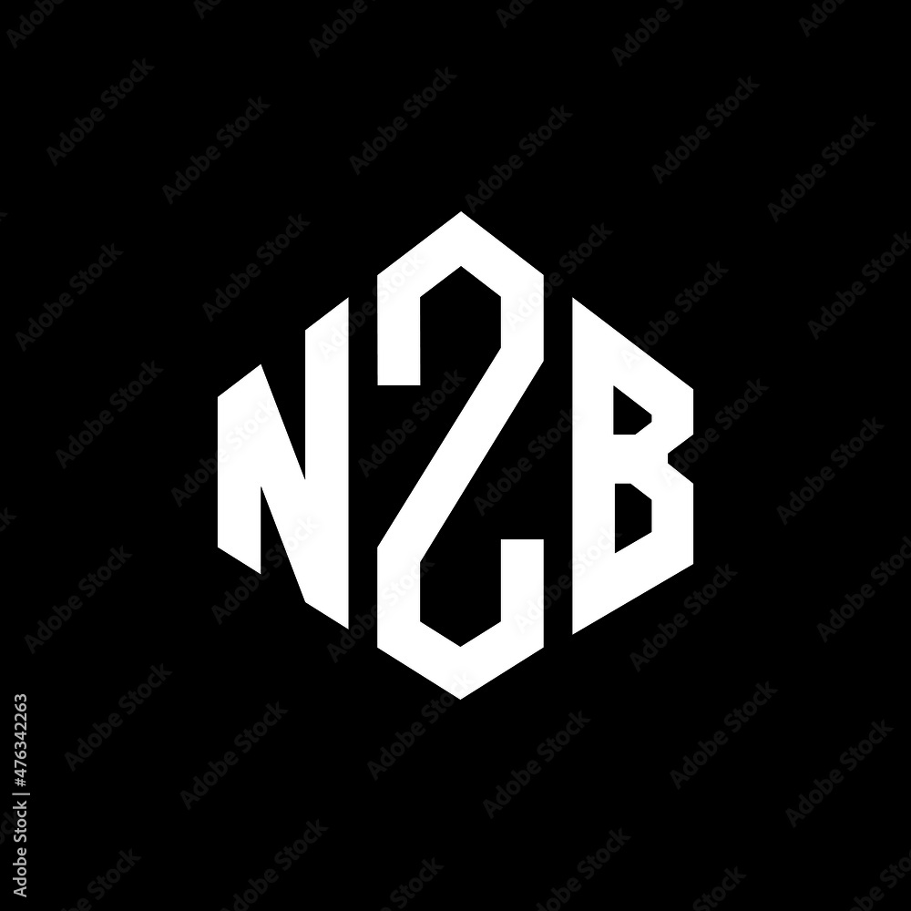 NZB letter logo design with polygon shape. NZB polygon and cube shape logo design. NZB hexagon vector logo template white and black colors. NZB monogram, business and real estate logo. NZB letter logo design with polygon shape. NZB polygon and cube shape logo design. NZB hexagon vector logo template white and black colors. NZB monogram, business and real estate logo.