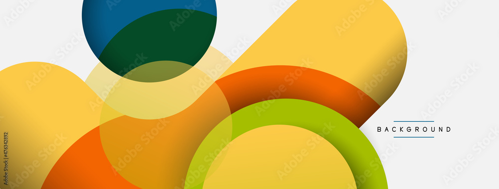 Circle and round shapes abstract background. Vector illustration for wallpaper banner background or landing page Circle and round shapes abstract background. Vector illustration for wallpaper banner background or landing page