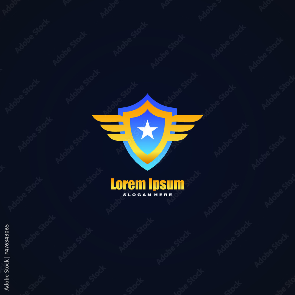 shield logo vector simple and elegant design shield logo vector simple and elegant design