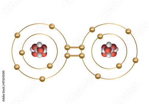 vector. A covalent bond also called molecular bond, is chemical bond that involves sharing of electron pairs between atoms. These electron pairs are known as shared pairs or bonding pairs. Gold. Silve photo