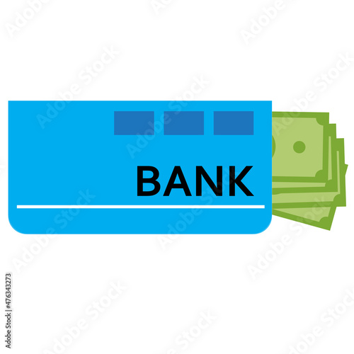 Passbook icon on white background. Bank account book sign. bankbook symbol. flat style.