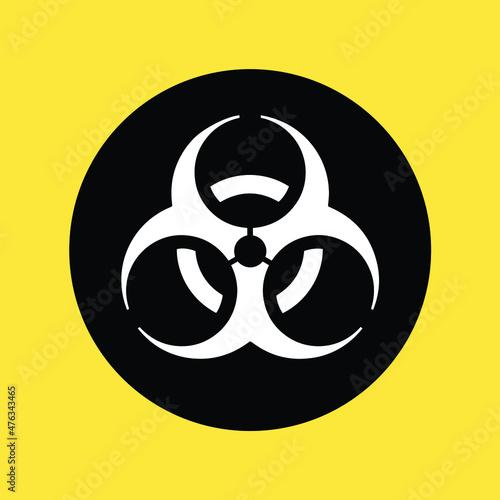 biohazard warning sign, Vector Illustration