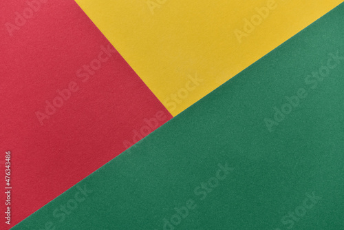 Abstract color paper and colorful paper background. red, green and yellow paper color