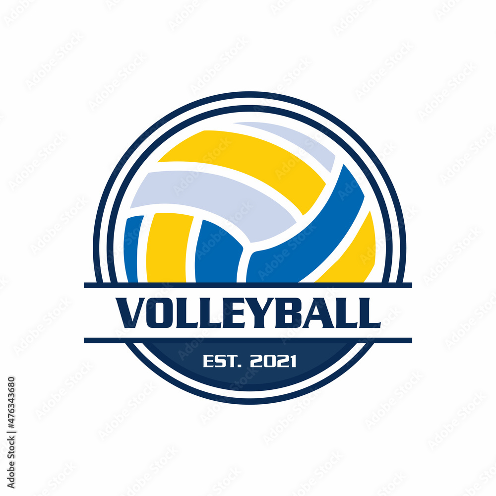 volleyball logo , sport logo vector Stock Vector | Adobe Stock