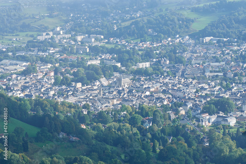 Bagnères de bigorre vue du ciel