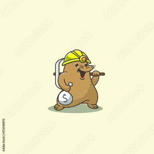 Money miner mole photo