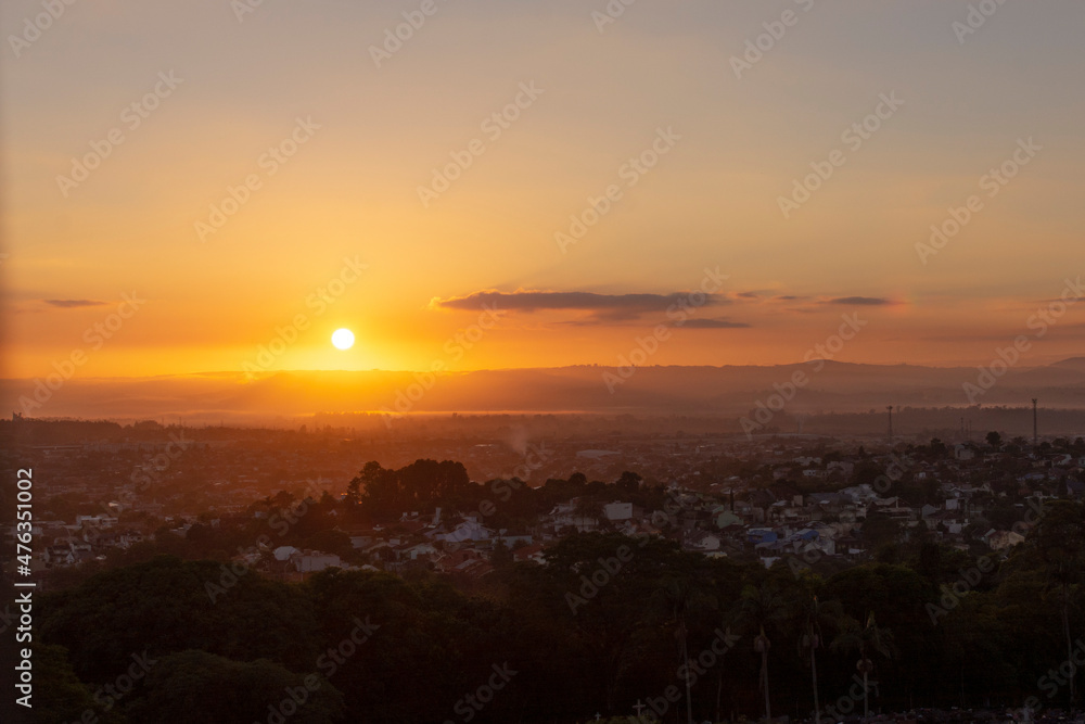 view of the beautiful sunset from totel swan tower , Novo Hamburgo, Rio Grande do Sul, Brazil view of the beautiful sunset from totel swan tower , Novo Hamburgo, Rio Grande do Sul, Brazil