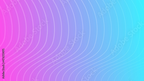 Modern colorful gradient background with wave lines