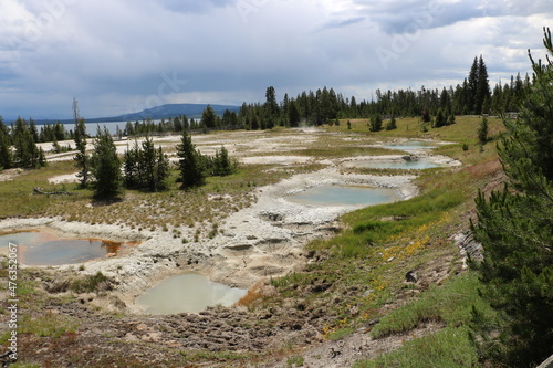 Painted Pools, Yellowstone National Park, Wyoming