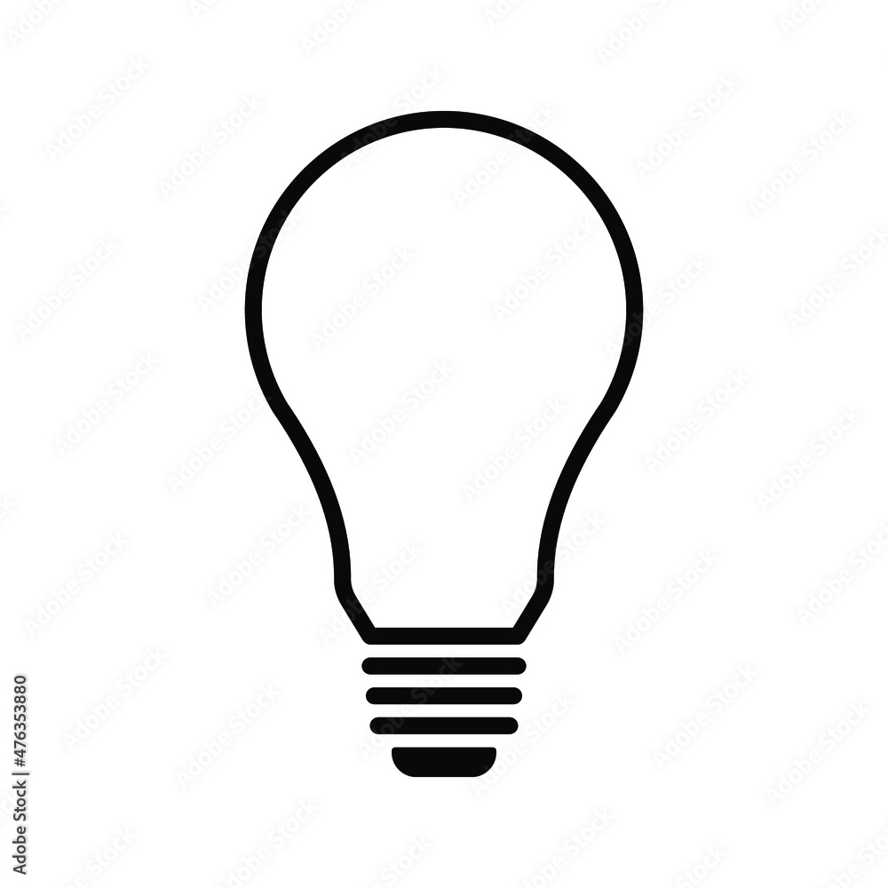 lamp icon - light bulb vector illustration flat style in trendy design color editable lamp icon - light bulb vector illustration flat style in trendy design color editable