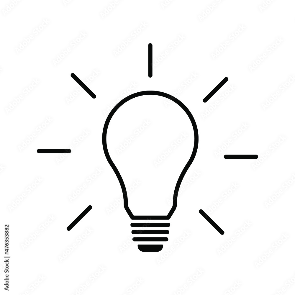 lamp icon - light bulb vector illustration flat style in trendy design color editable lamp icon - light bulb vector illustration flat style in trendy design color editable