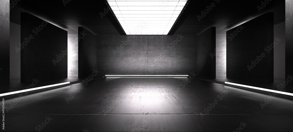 Advanced background High end scenario concrete wall 3D rendering booth Exhibition hall Advanced background High end scenario concrete wall 3D rendering booth Exhibition hall