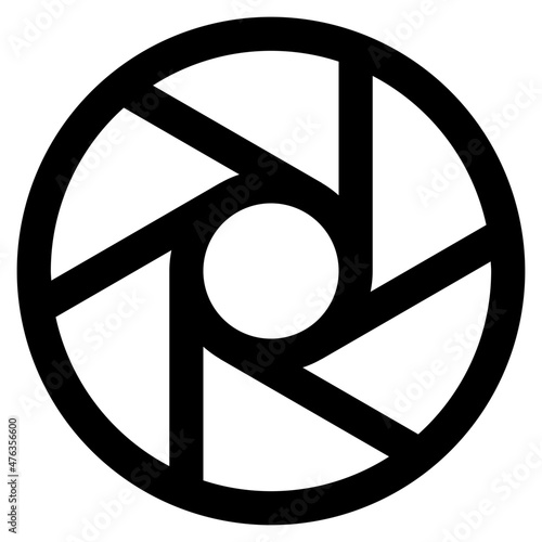 camera shutter icon illustration