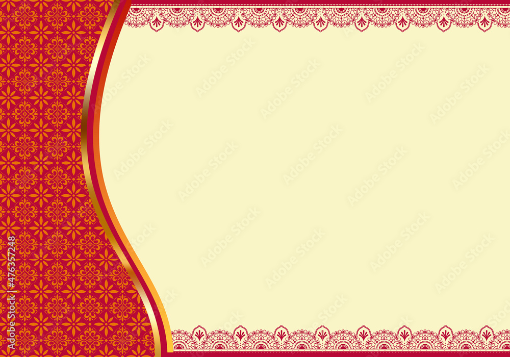blank wedding invitation card design with red background  TR BAHADURPUR