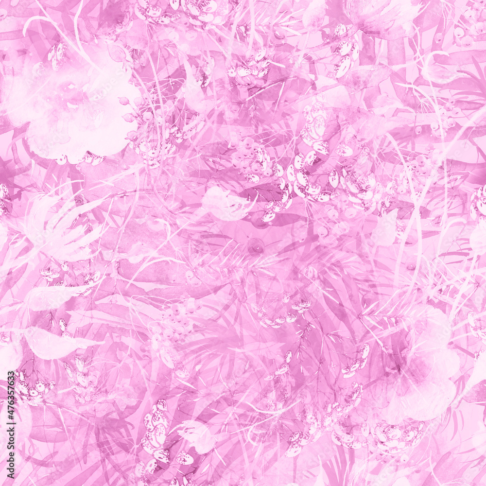 Watercolor leaves of a tree, palms, bamboo, tansy, immortelle. abstract splash. Watercolor abstract seamless background, pattern, spot, splash of paint, branch with berry.Tropic floral pattern Watercolor leaves of a tree, palms, bamboo, tansy, immortelle. abstract splash. Watercolor abstract seamless background, pattern, spot, splash of paint, branch with berry.Tropic floral pattern