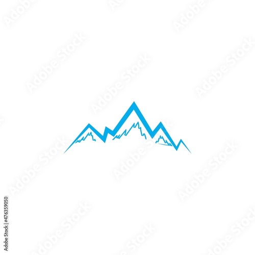Mountain icon Logo Template Vector illustration design