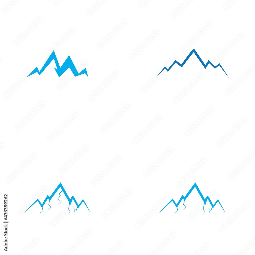 Mountain icon Logo Template Vector illustration design Mountain icon Logo Template Vector illustration design