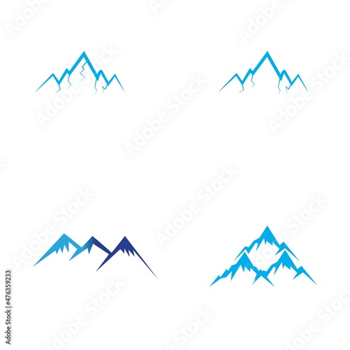 Mountain icon Logo Template Vector illustration design