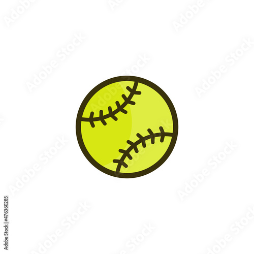 softball icon design vector templates white on background