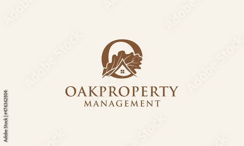 House logo combined with oak leaves