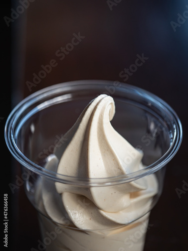 千葉県の特産品ピーナッツを使ったソフトクリーム。