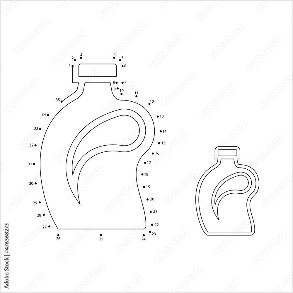 Bottle Icon Connect The Dots M_2112001 Bottle Icon Connect The Dots M_2112001