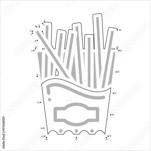 French Fries Icon Connect The Dots M_2112001