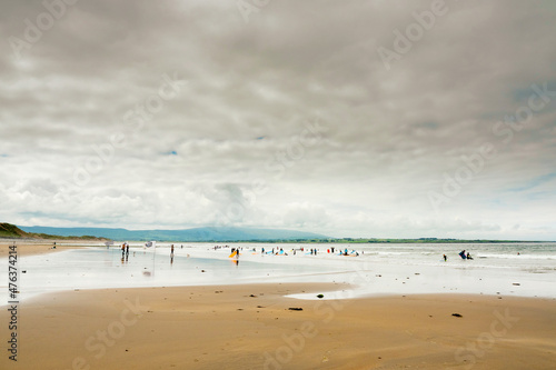 Beautiful Strandhill beach in county Sligo, Ireland photo