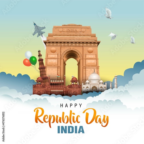Fotografia, Obraz happy independence day India greetings