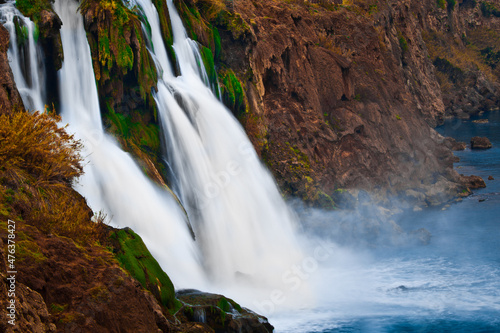 waterfall in the mountains