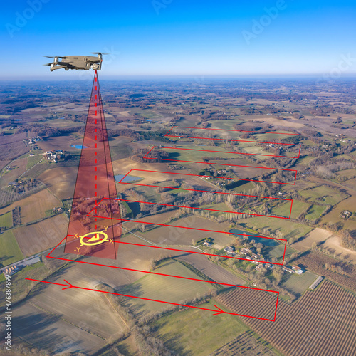 Fotografie, Tablou drone inspection three