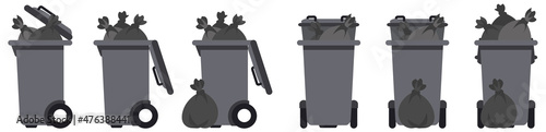 picto planche poubelles déchets 5