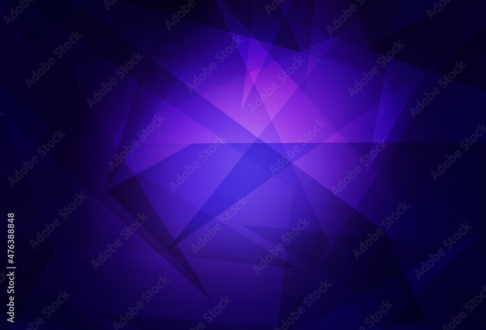 Dark Purple vector pattern with polygonal style. Dark Purple vector pattern with polygonal style.