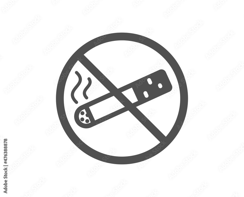 No smoking icon. Stop smoke sign. Prohibit cigarette symbol. Classic flat style. Quality design element. Simple no smoking icon. Vector No smoking icon. Stop smoke sign. Prohibit cigarette symbol. Classic flat style. Quality design element. Simple no smoking icon. Vector