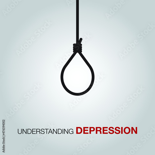 gallows with noose understanding Depression concept