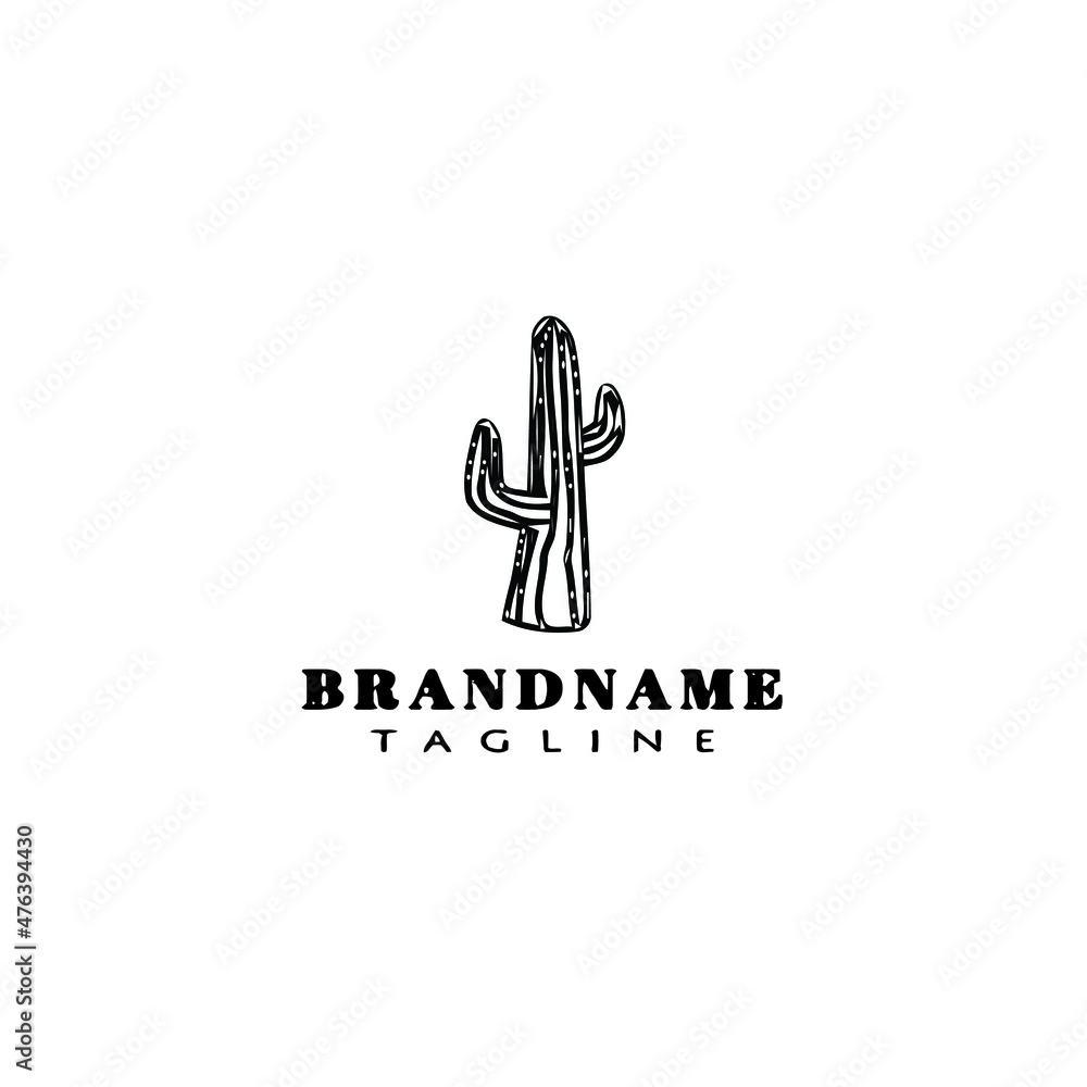 cactus logo cartoon design template icon isolated vector illustration cactus logo cartoon design template icon isolated vector illustration