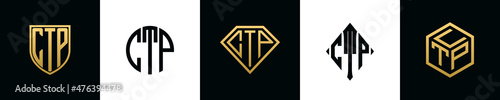 Initial letters CTP logo designs Bundle photo