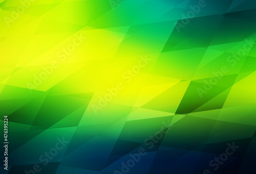 Dark Green, Yellow vector texture in rectangular style.