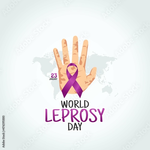 Fényképezés vector graphic of world leprosy day good for world leprosy day celebration