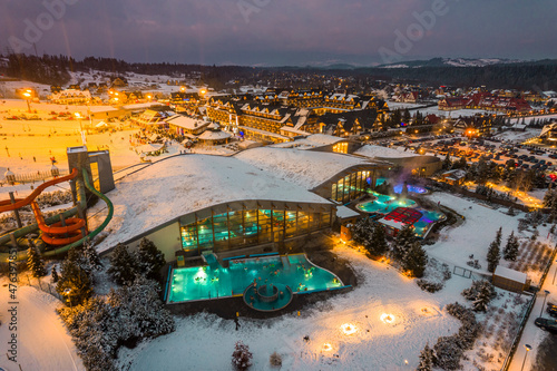 Tableau sur toile Bania Thermal Bath in Bialka, Zakopane Poland