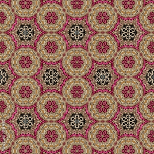 Decorative luxury background with rope structure. Turkish pattern design for carpet  rug  tiles  fabric  business card  textile industry flyer and brochure printing