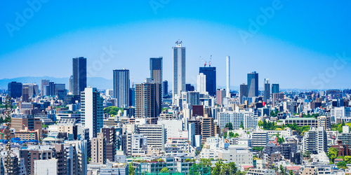 Obraz na płótnie 東京都市風景 池袋 w salonie