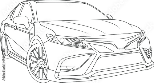 sketch of supercar