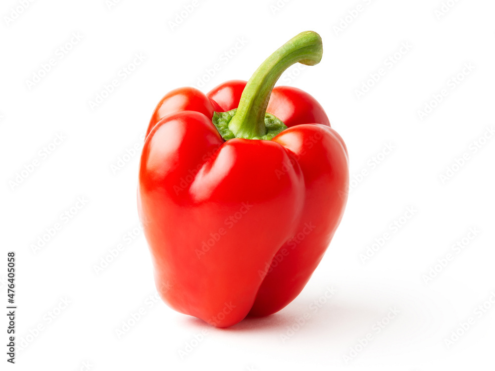 Red bell pepper isolated on white background Red bell pepper isolated on white background