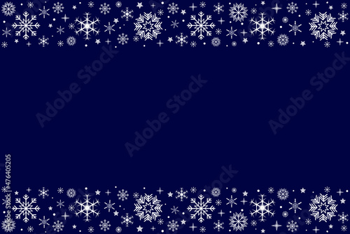 Snowflake Christmas design blue background. Snow background. Merry Christmas. Card with snowflakes. Winter. Happy holidays