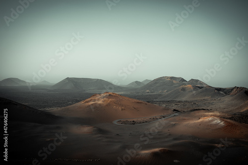 volcano in the desert