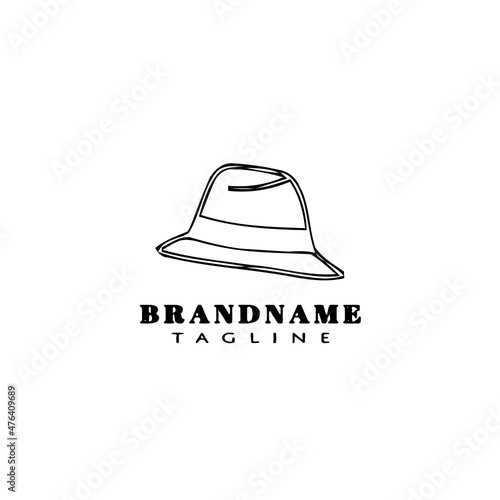 Obraz na płótnie kentucky derby hats logo icon cartoon design template black isolated vector illustration w salonie