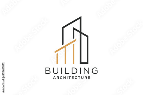 Letter T for Real Estate Remodeling Logo. Construction Architecture Building Logo Design Template Element.
