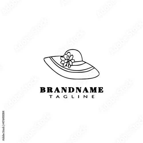 Obraz na płótnie kentucky derby hats logo icon design template black isolated vector illustration w salonie