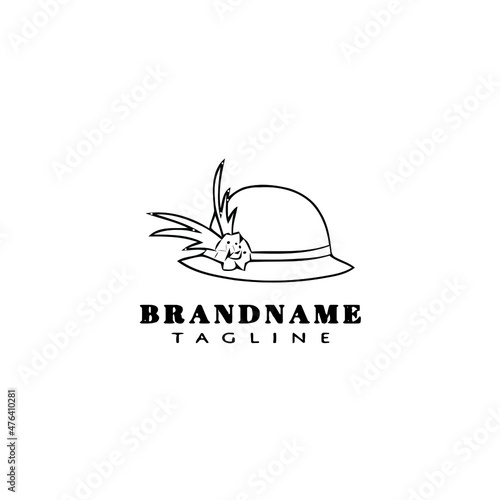Obraz na płótnie kentucky derby hats logo icon design template black isolated vector illustration w salonie